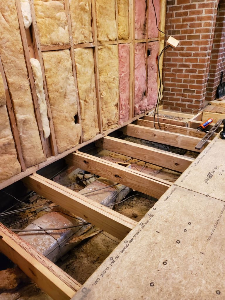 Kitchen Remodel with new electrical wiring