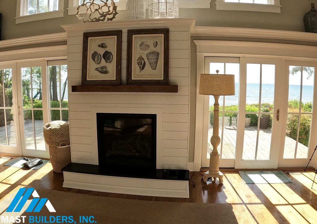 Northern Neck Reedville Home Remodel with Fireplace