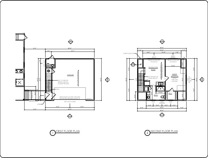 New Garage Addition Measurement Plans