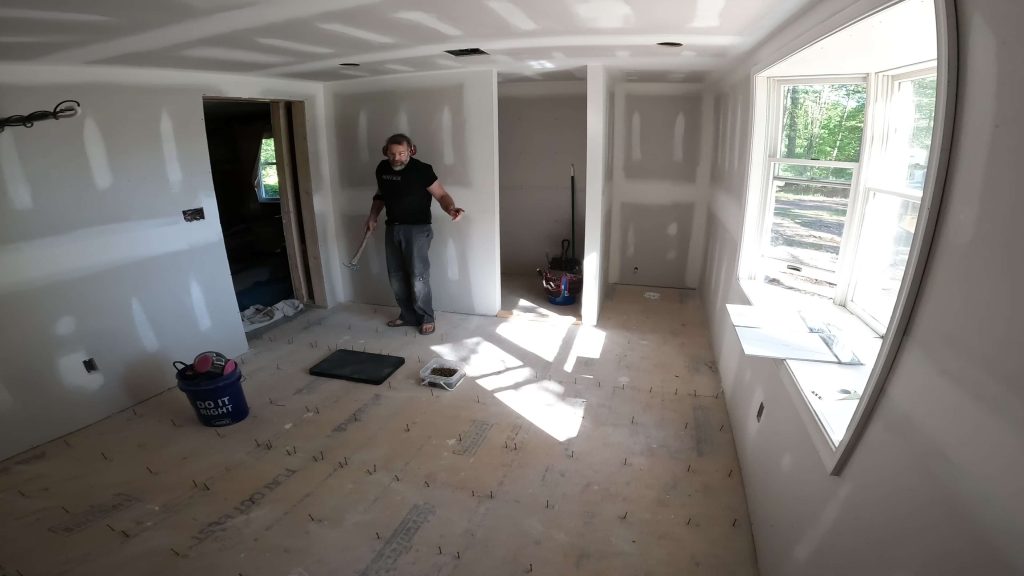 Prepping Floor for New Master Bath Addition