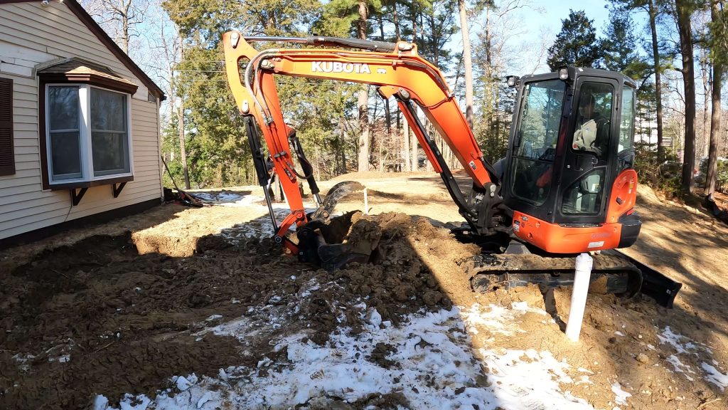 Start of digging for New Master Bath Addition