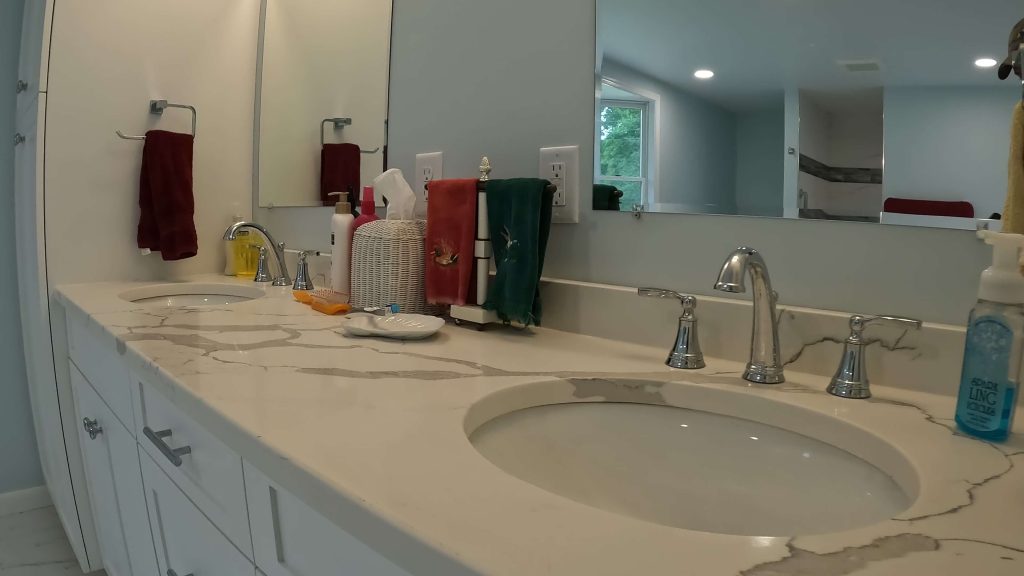 Master Bath Addition with Finished Sinks