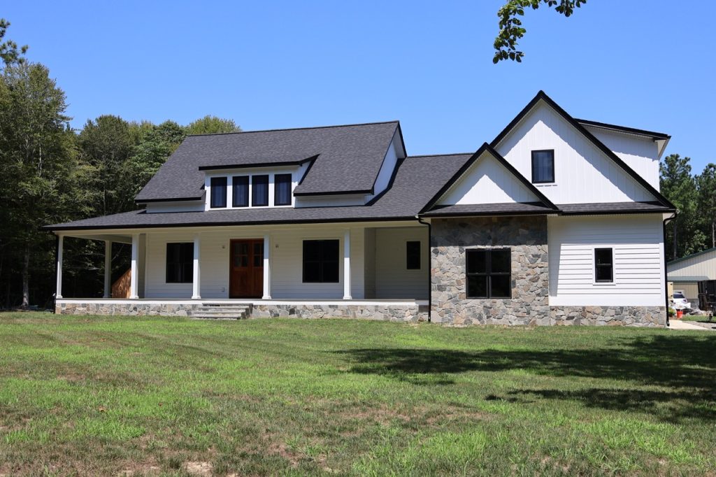 Home Build exterior minus railings for porch and stairs