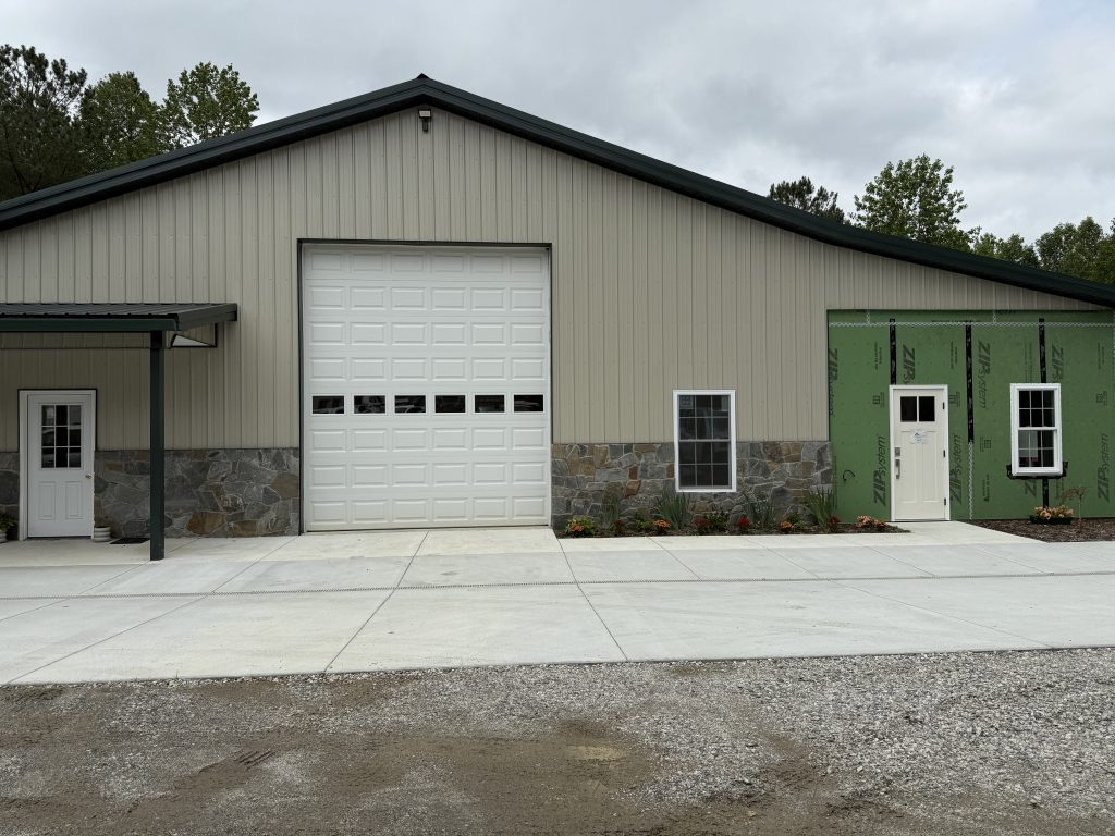 Home Builder shows Shop with Office Space added