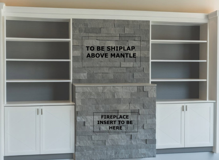 3D Render of Fireplace Home Renovation in Northern Neck