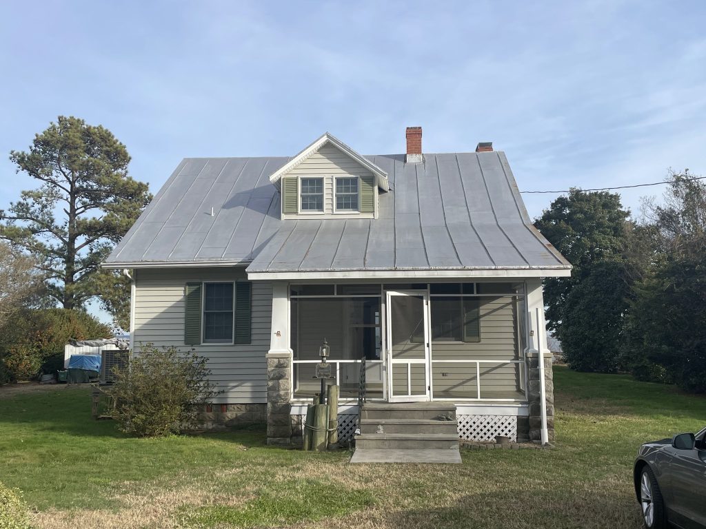 Before Middle Peninsula Home Remodel showing Front Porch