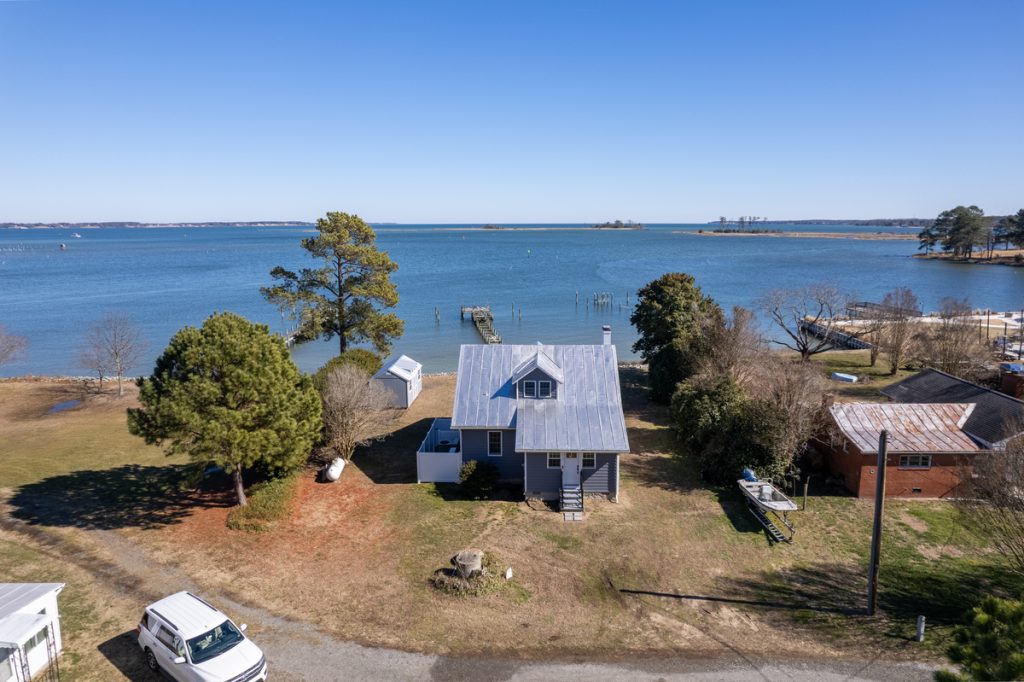 Middle Peninsula Home Renovation facing Chesapeake Bay.