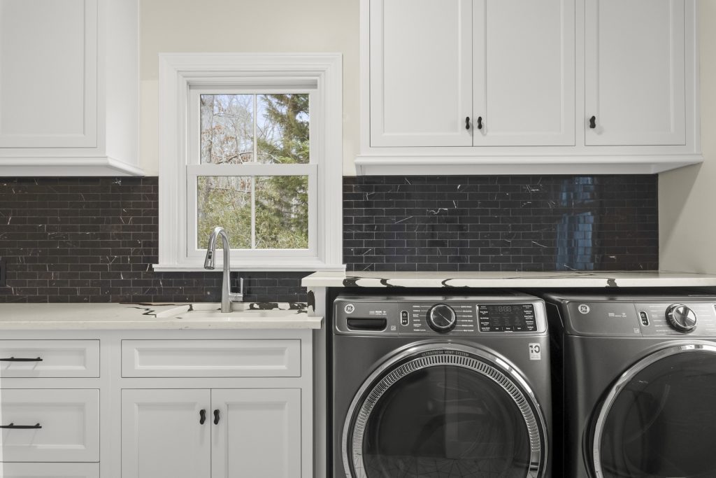 Laundry Room for Home Remodel with washer and dryer