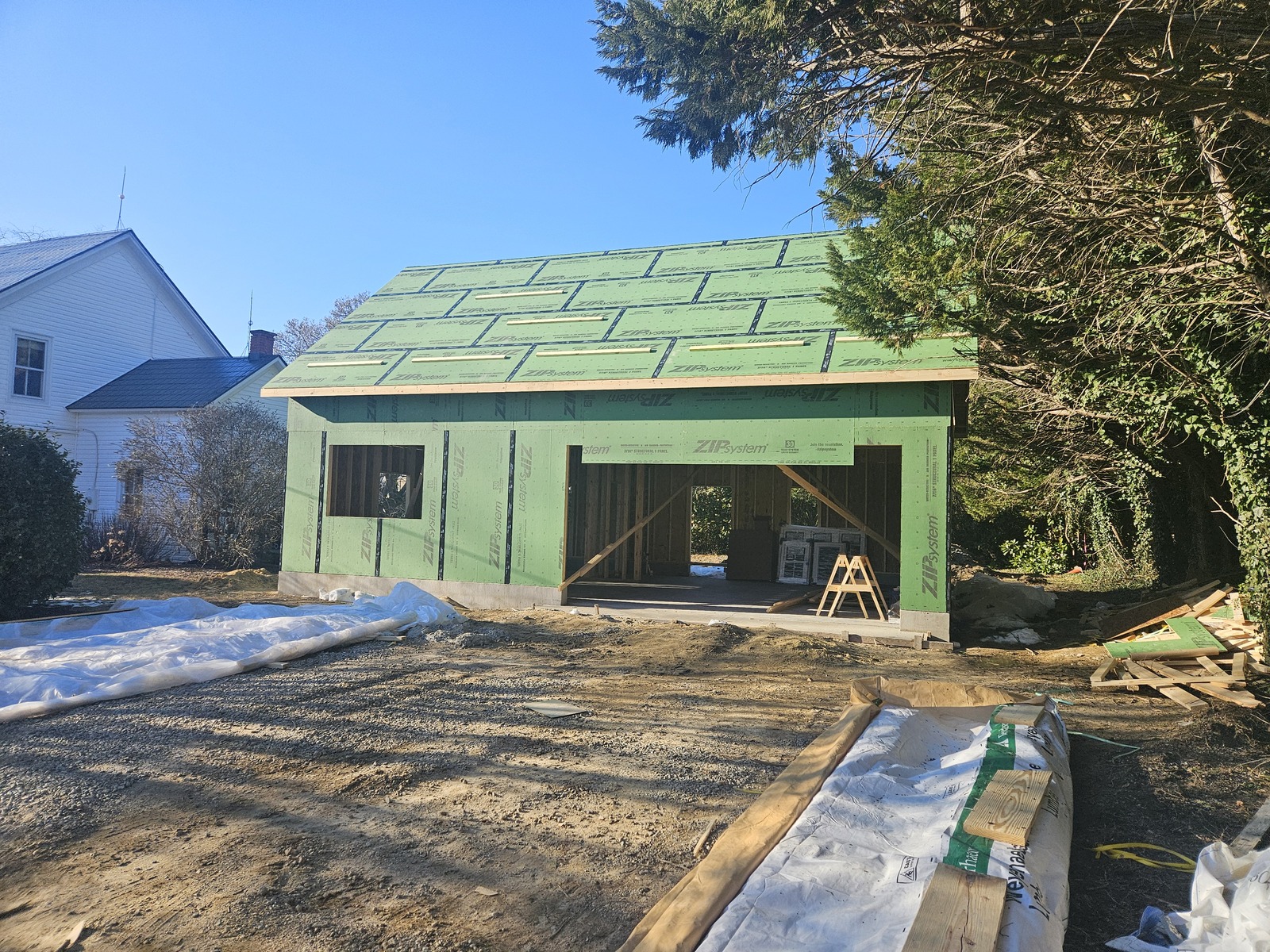 Zip board substrate for weather resistance