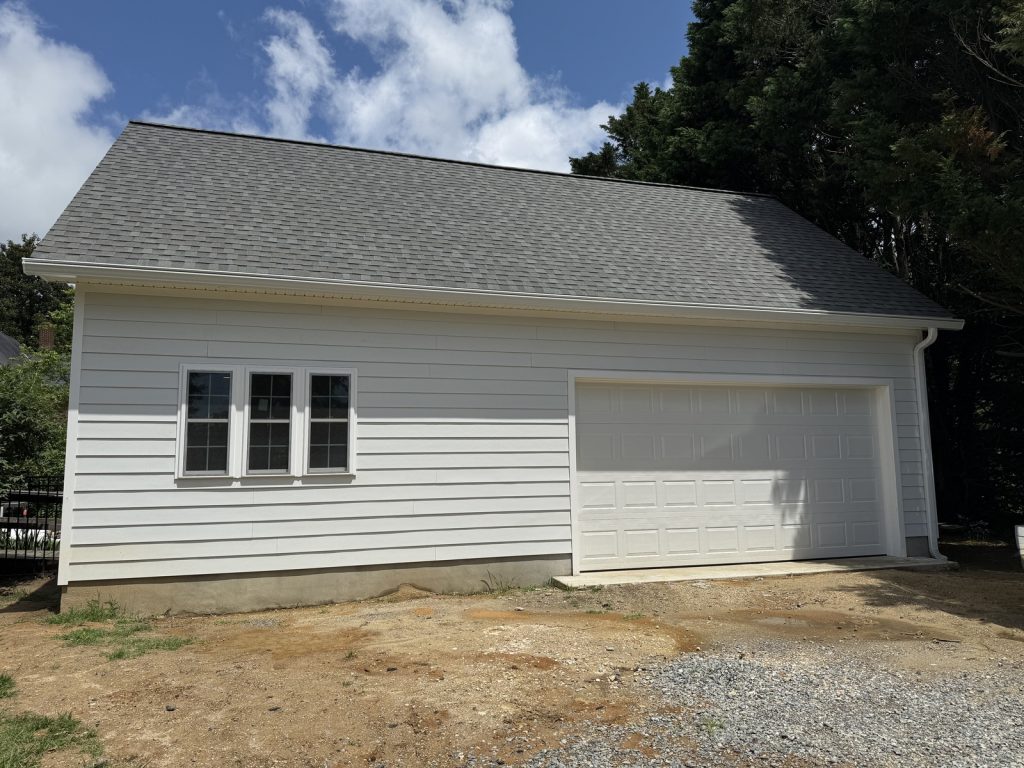 Front of Garage and Work Space Home Addition