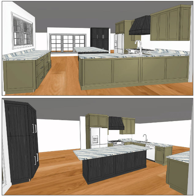 3D Render by Kitchen Remodeler in Northern Neck