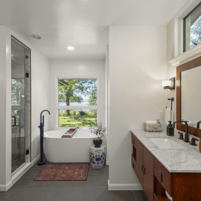 Bathroom Remodeler in Northern Neck with black slate tile