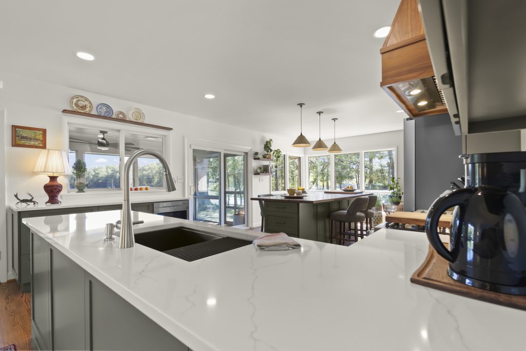 Kitchen Remodel completed by Remodeler facing out right