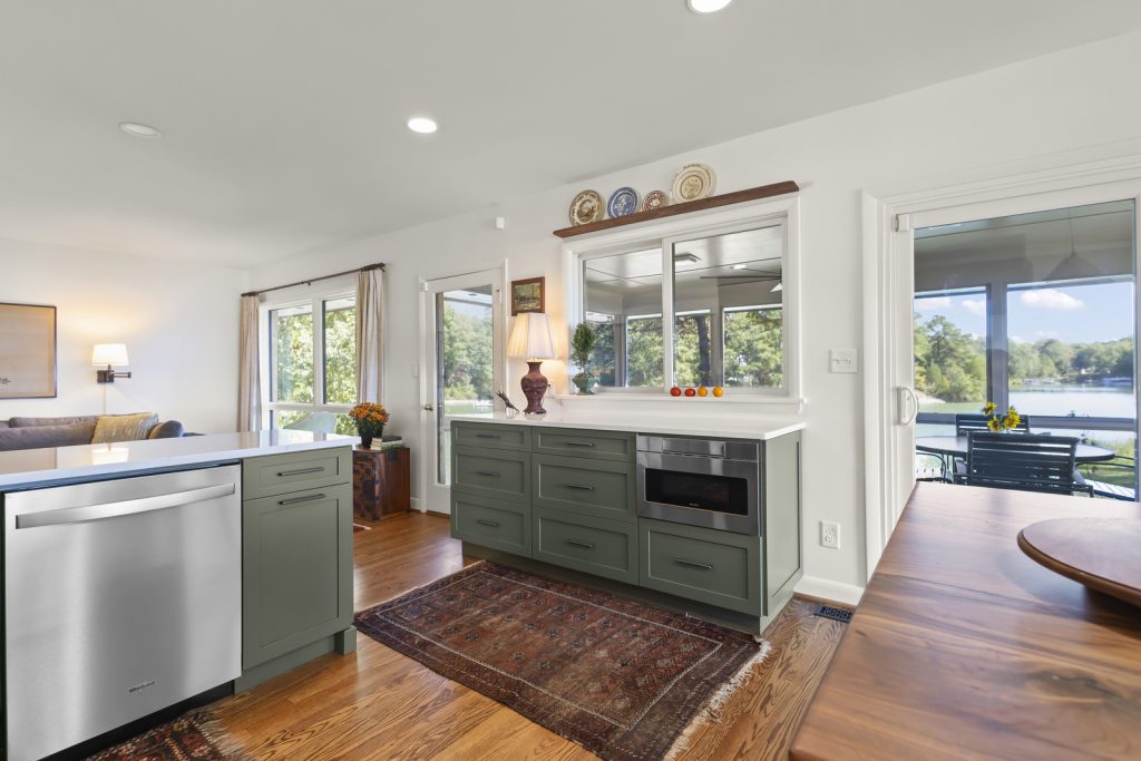 Kitchen Remodel completed by Remodeler facing out left