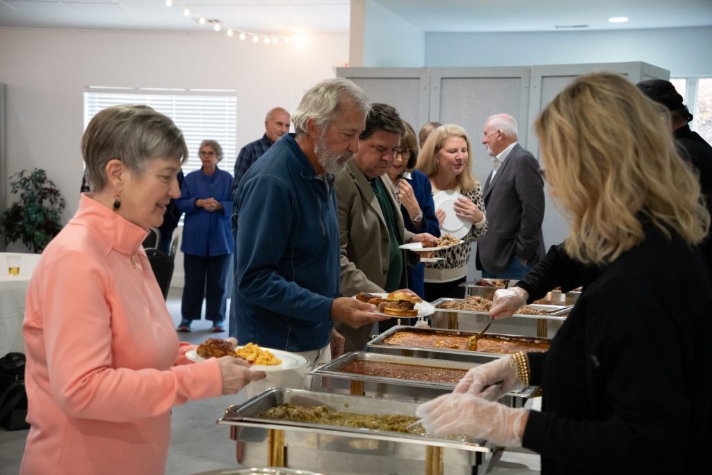 Dinner is served at Appreciation event