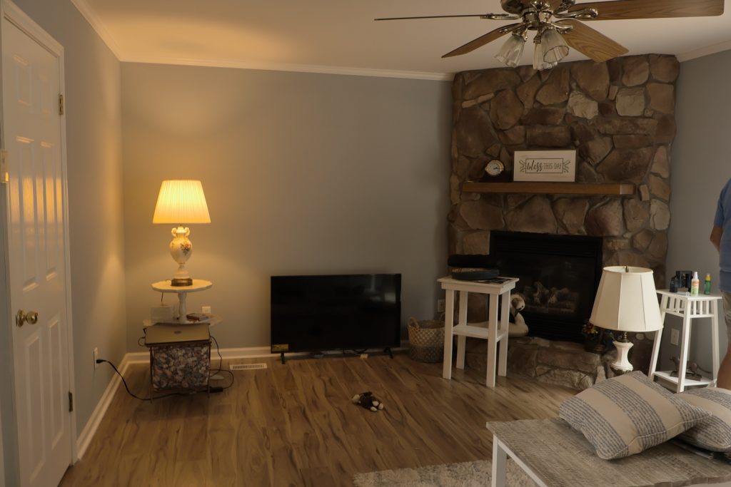 Before Fireplace Home Renovation in Northern Neck