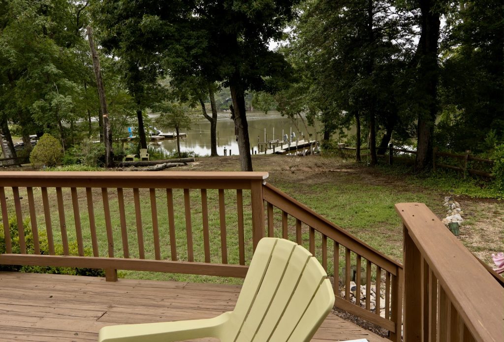 The original deck before we built a new screened porch