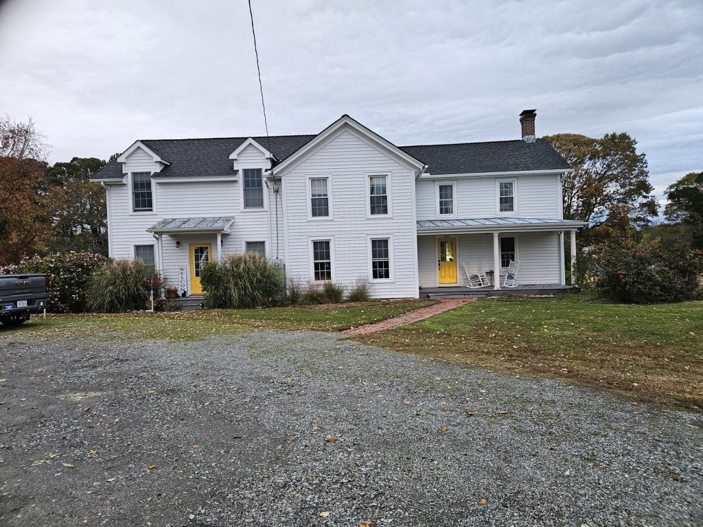 The front of the home before a major Remodel and Additon
