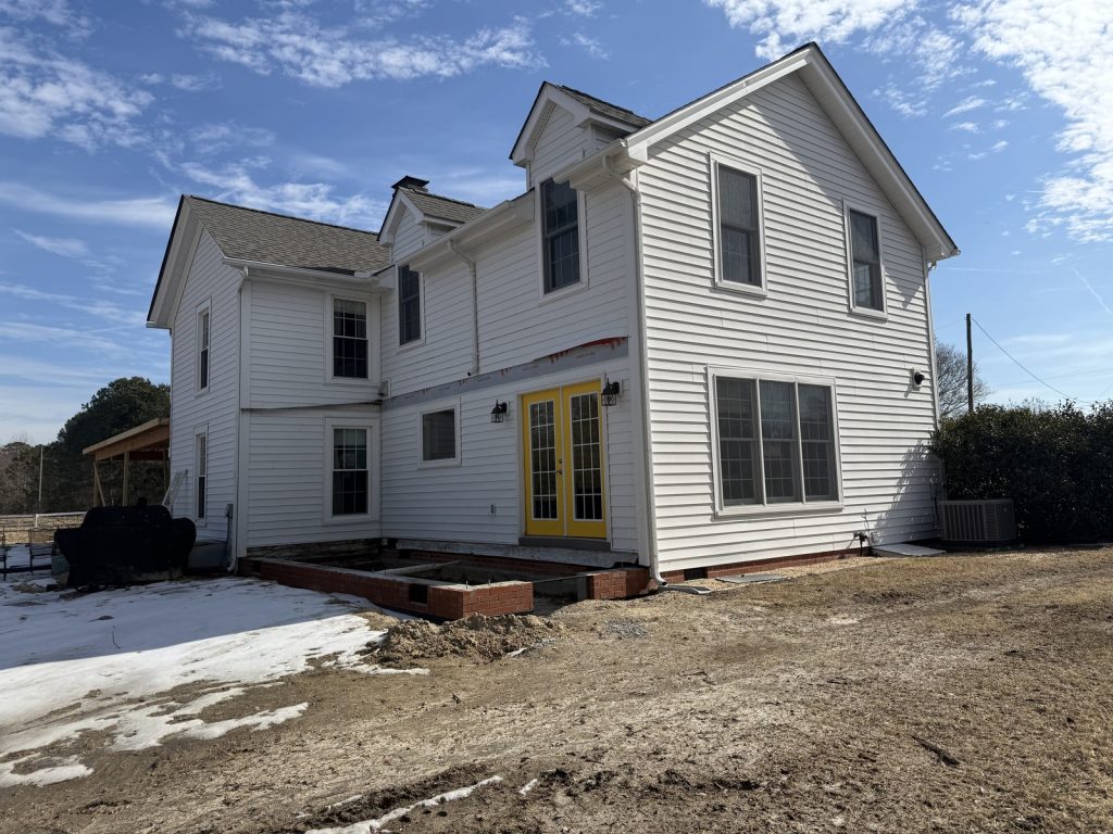 Foundation set for new Kitchen expansion